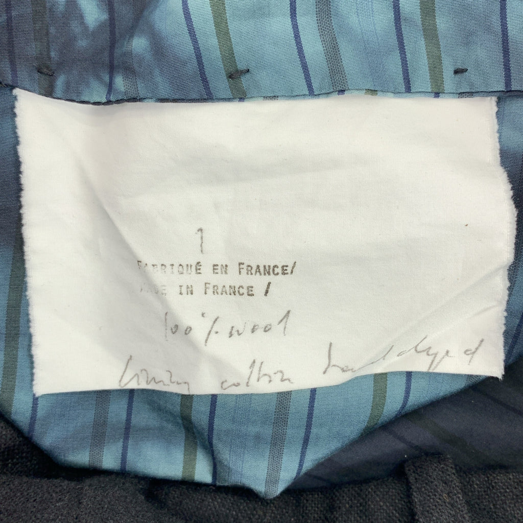 ATELIER SUPPAN / アトリエスパン | ウール ハンドダイ トラウザー パンツ | 1 | ブラック | メンズ