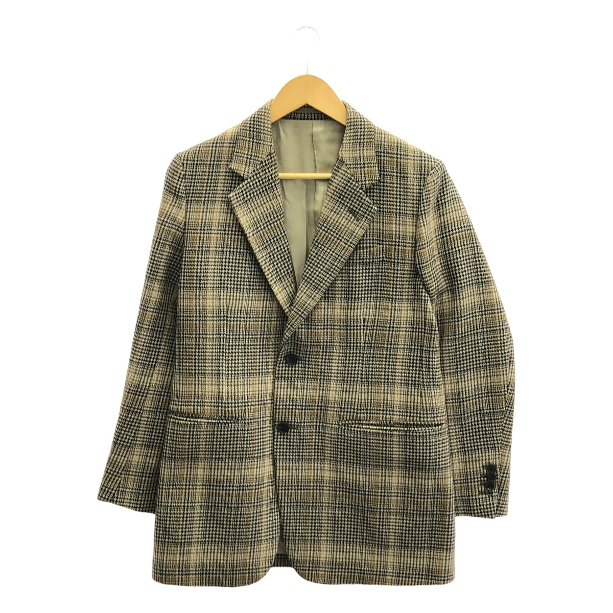 YLEVE / イレーヴ | GLEIN CHECK TWEED JACKET ジャケット | 0 | ブラウン | レディース