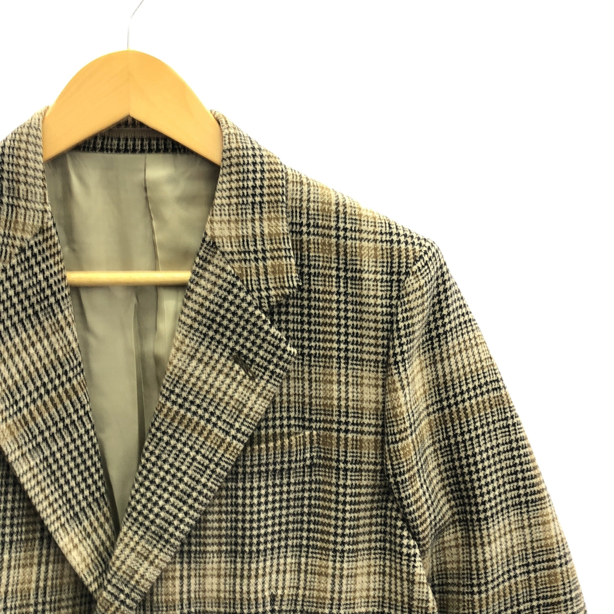 YLEVE / イレーヴ | GLEIN CHECK TWEED JACKET ジャケット | 0 | ブラウン | レディース