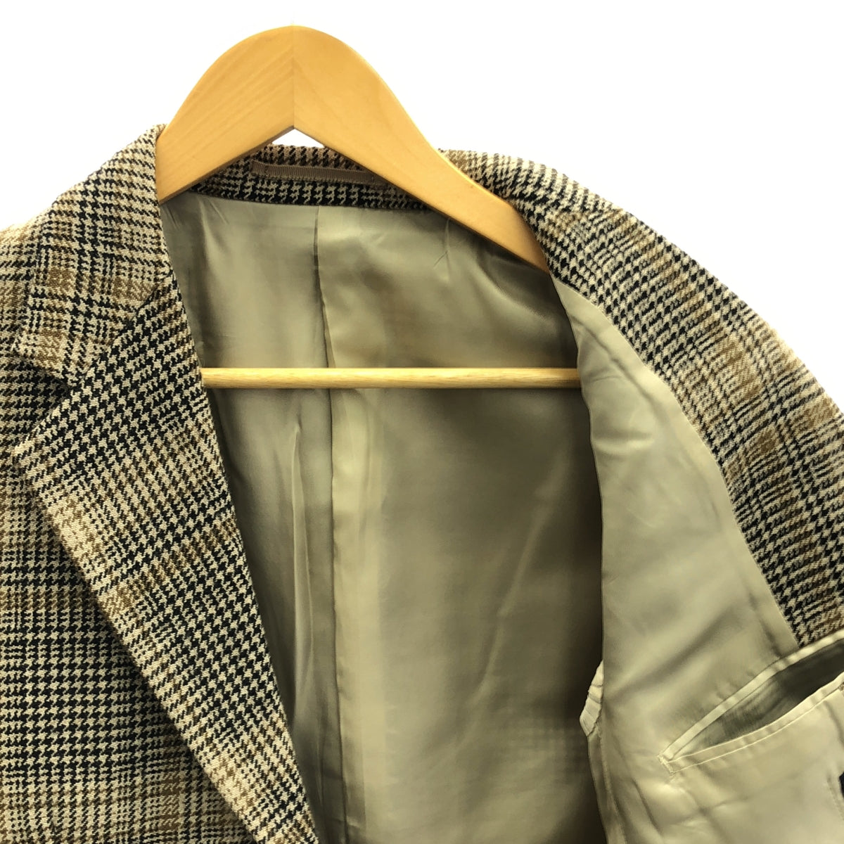 YLEVE / イレーヴ | GLEIN CHECK TWEED JACKET ジャケット | 0 | ブラウン | レディース