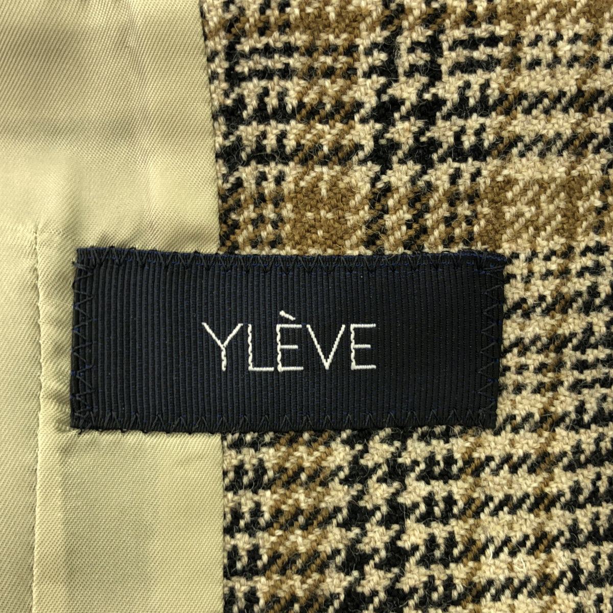 YLEVE / イレーヴ | GLEIN CHECK TWEED JACKET ジャケット | 0 | ブラウン | レディース