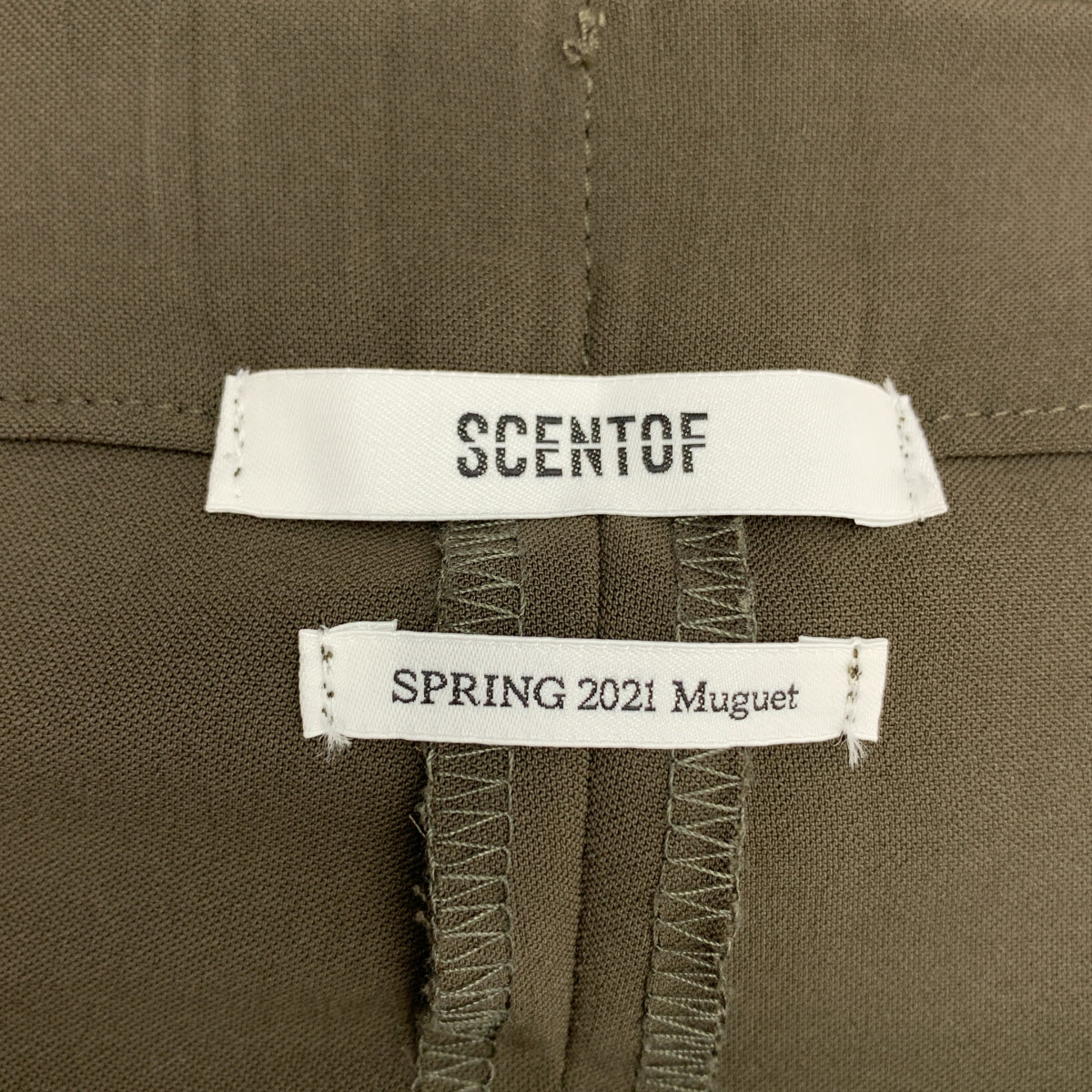 [狀況極佳] SCENTOF | AP STUDIO 內開衩褲 | 尺寸 34 | 橄欖綠 | 女款