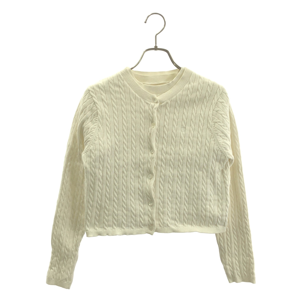 Herlipto | 基本款絞花針織套裝 絞花針織開襟衫 | S 碼 | 女款