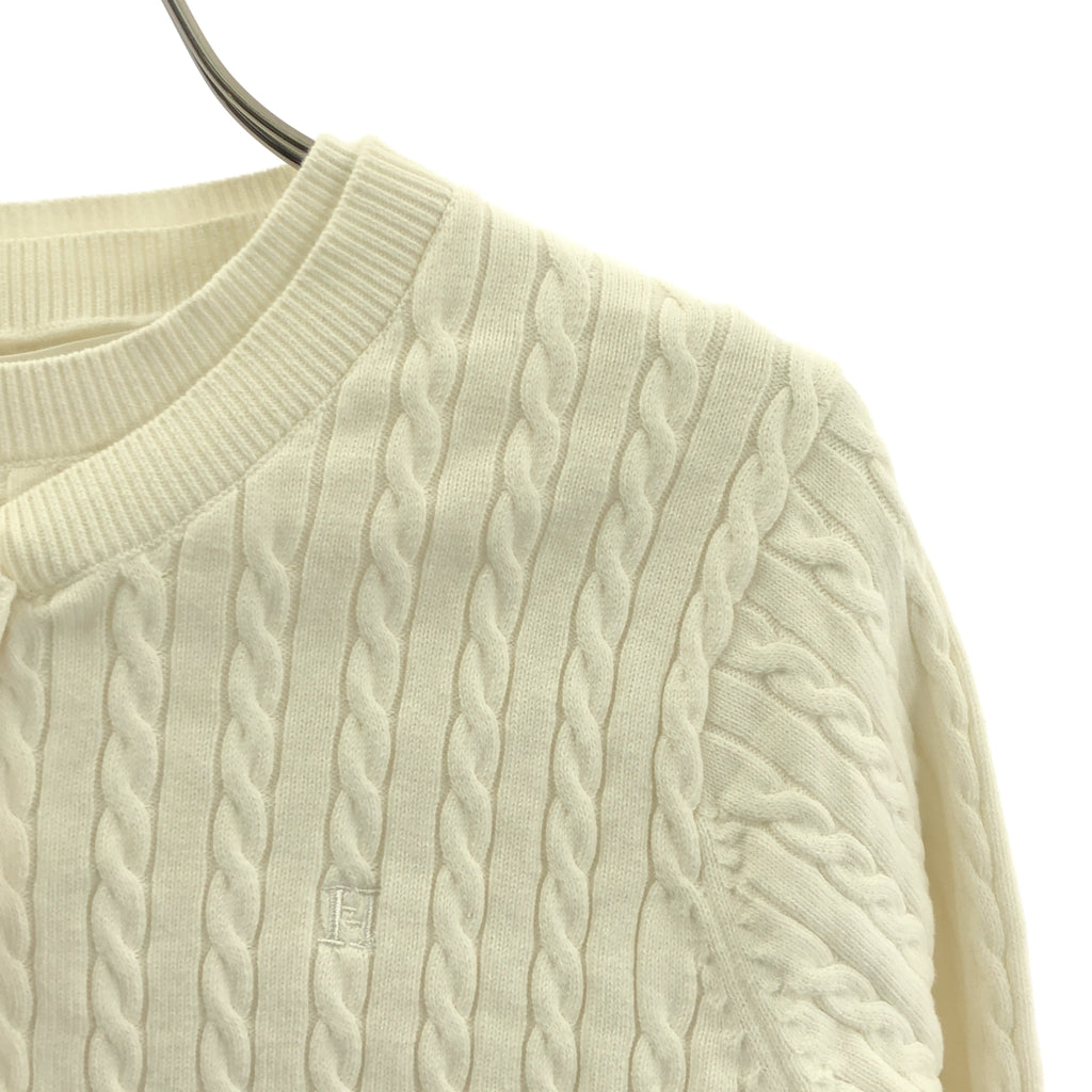 Herlipto | 基本款絞花針織套裝 絞花針織開襟衫 | S 碼 | 女款