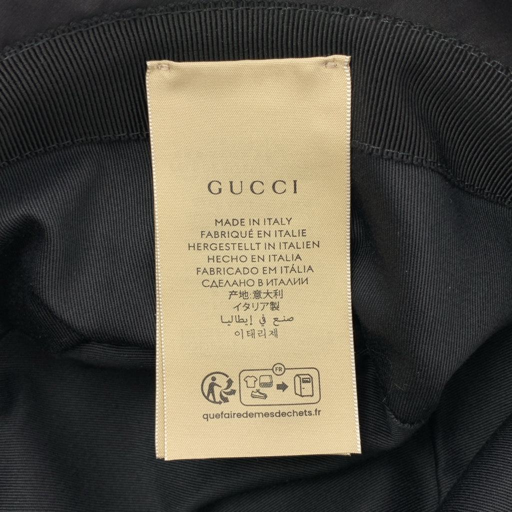 GUCCI / 구찌 | GG 패치 퀼팅 버킷 모자 | M |