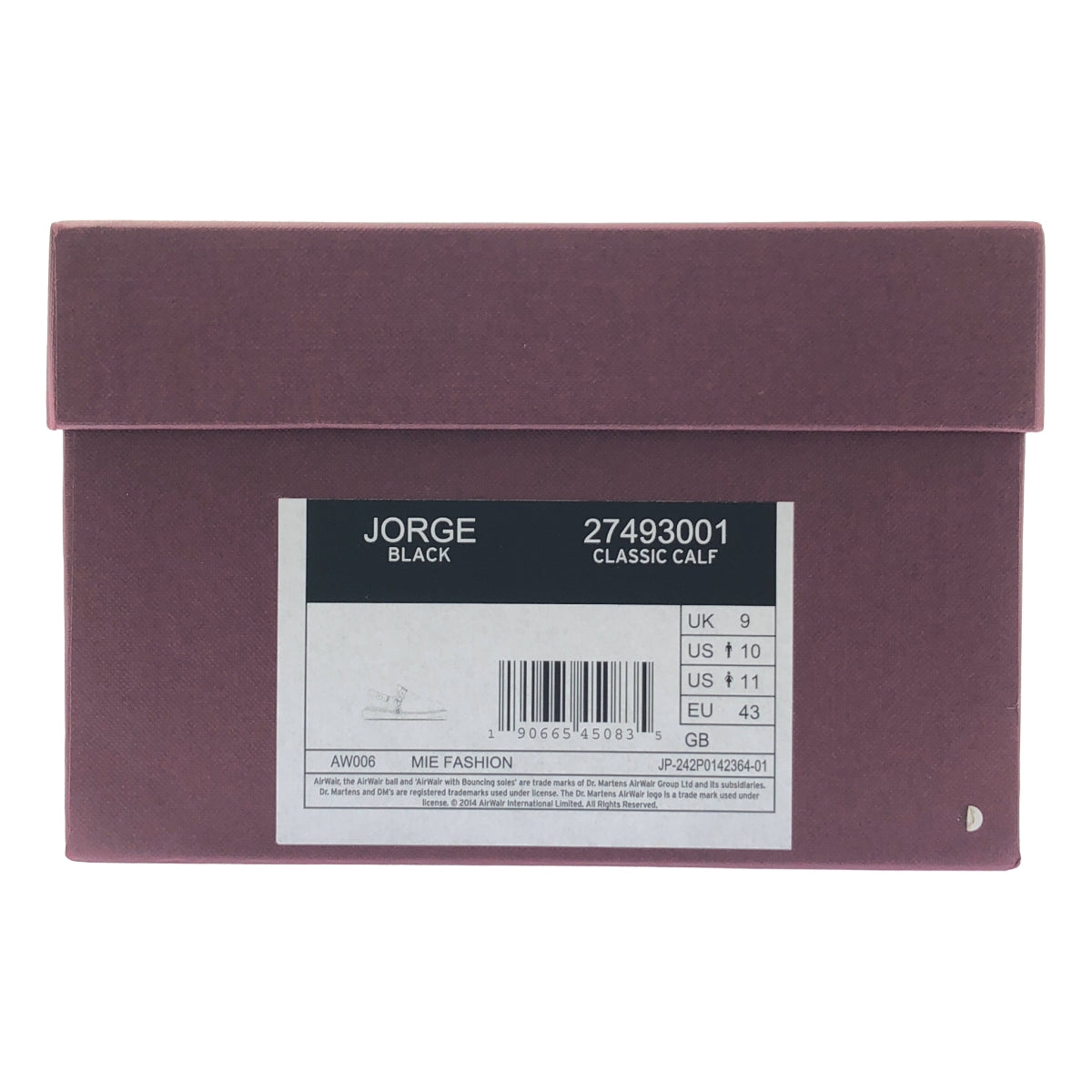 馬丁博士 | JORGE 男士套腳露跟涼鞋 | 英國碼 9 | 男款