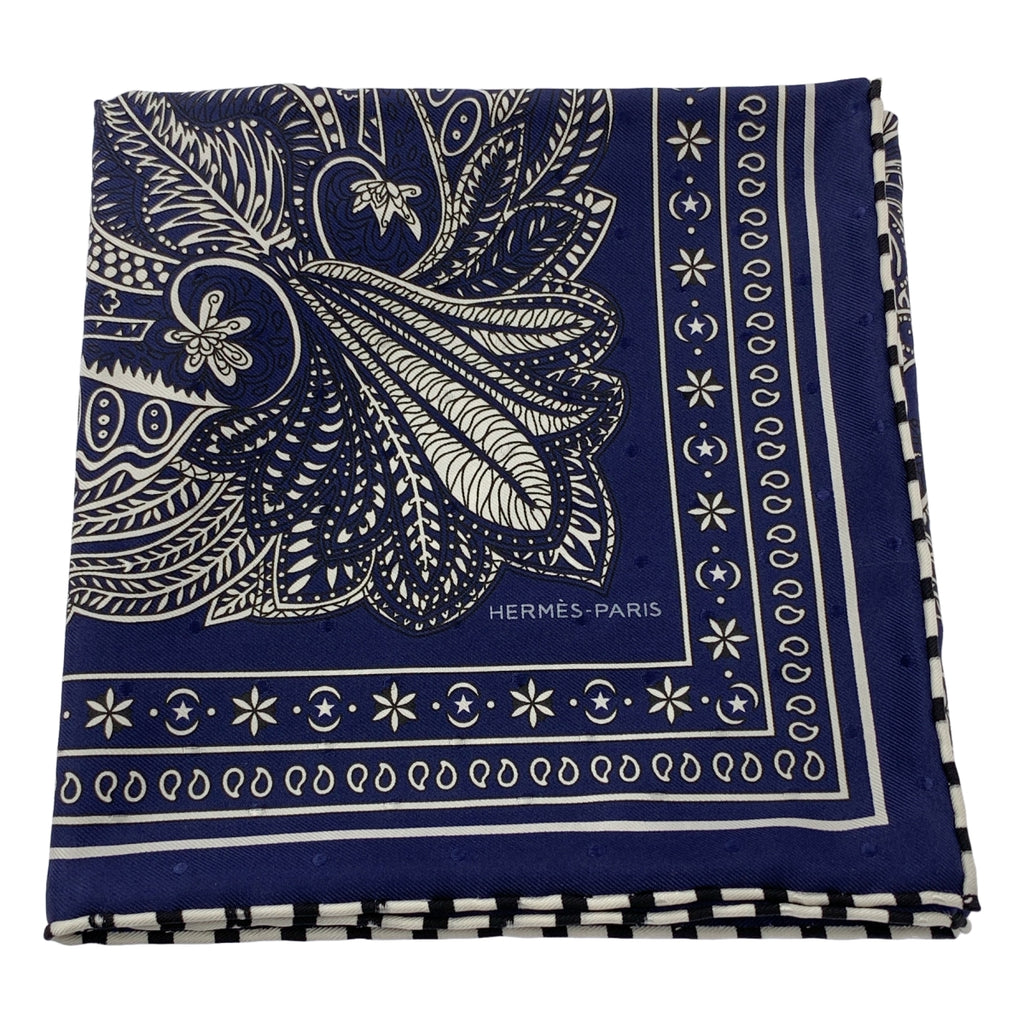 HERMES / 헤르메스 | 카레 55 / Le Jardin de la Maharani 마하라니 정원 실크 스카프 스톨 |