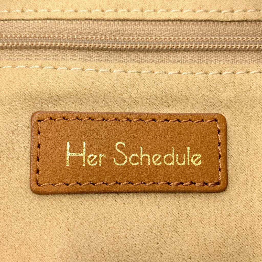 Her Schedule / ハースケジュール | 2way ショルダー付き ロゴ 0秒リュック バッグ |