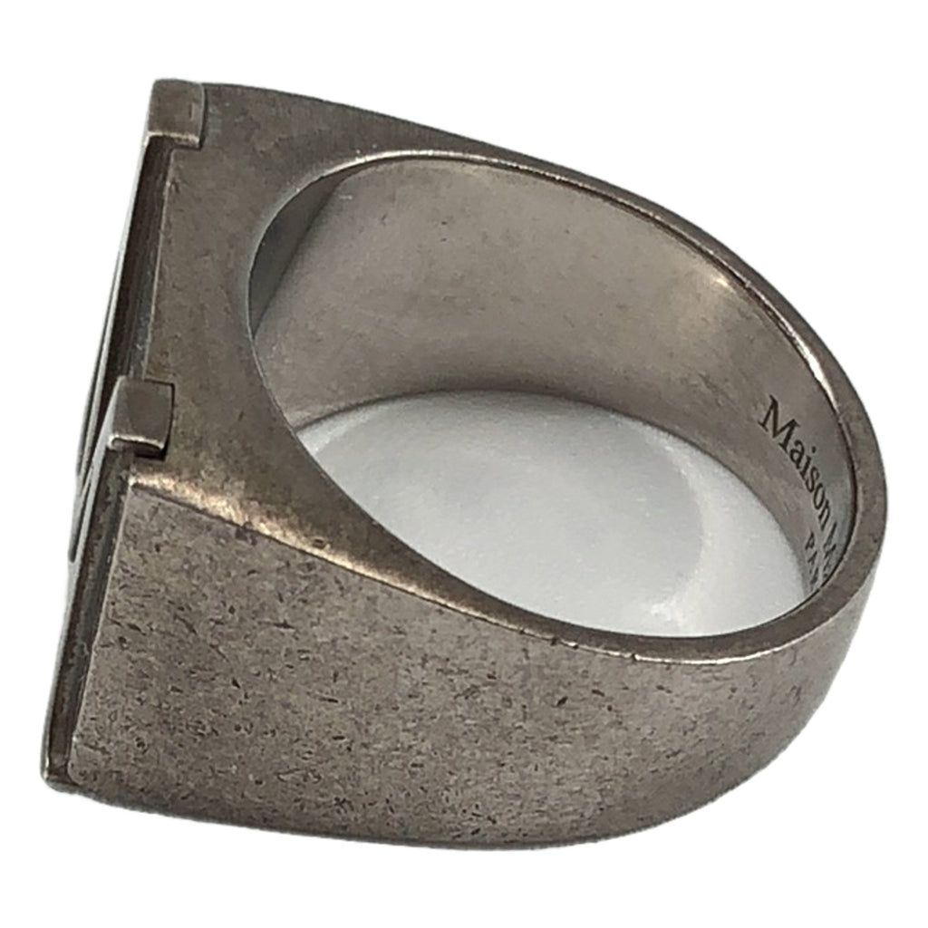 Maison Margiela / メゾンマルジェラ | 2020AW | シルバー925 アンティーク加工 ロゴ シグネットリング ユニセックス |