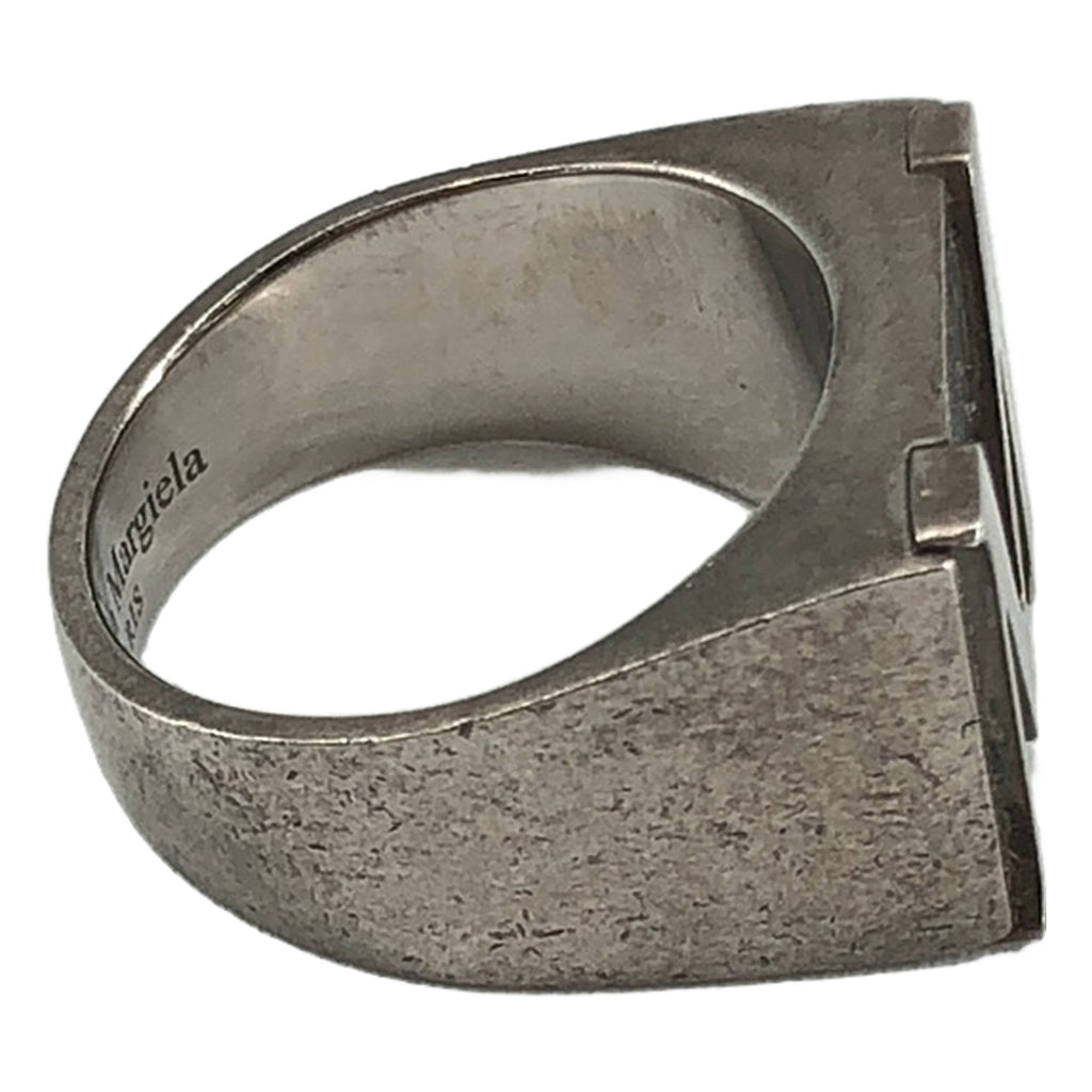 Maison Margiela / メゾンマルジェラ | 2020AW | シルバー925 アンティーク加工 ロゴ シグネットリング ユニセックス |