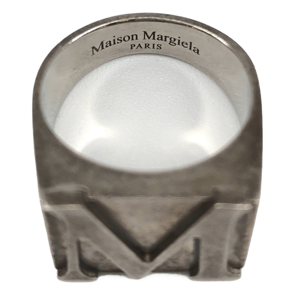 Maison Margiela / メゾンマルジェラ | 2020AW | シルバー925 アンティーク加工 ロゴ シグネットリング ユニセックス |
