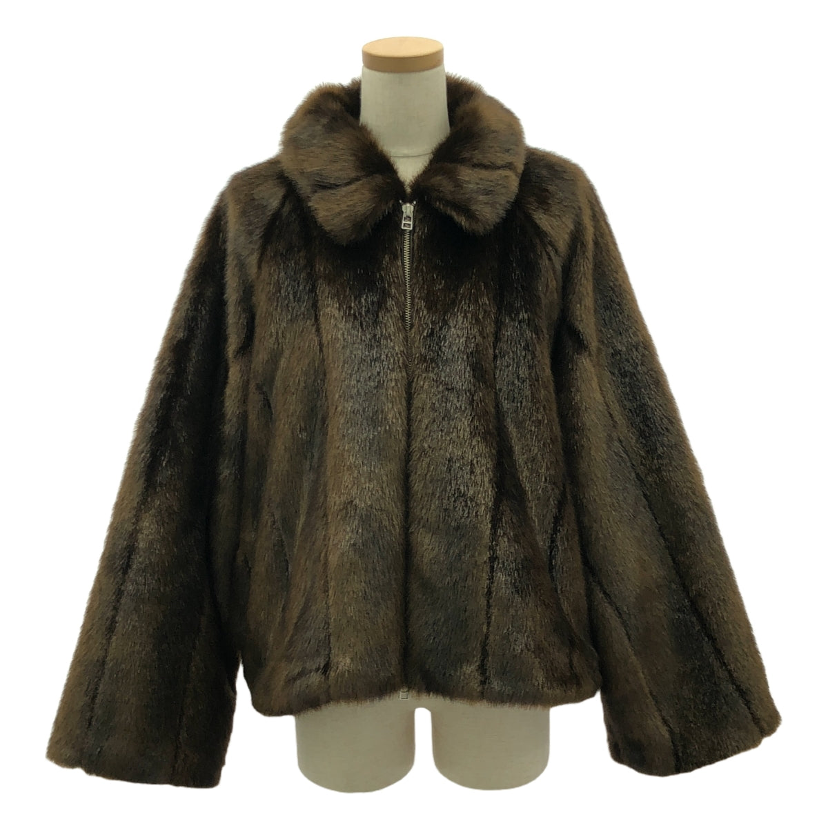 【美品】  LEINWANDE / ラインヴァンド | Vegan Fur Jacket ミンクライクファージャケット | F | ブラウン | レディース