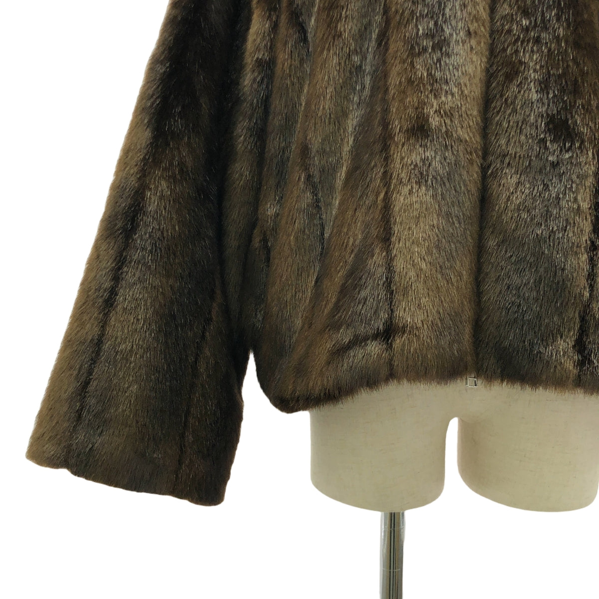 【美品】  LEINWANDE / ラインヴァンド | Vegan Fur Jacket ミンクライクファージャケット | F | ブラウン | レディース