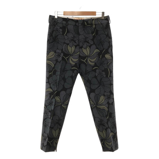 MARNI | Floral Print Slit Tapered Pants | 42 | Multicolor | Women's