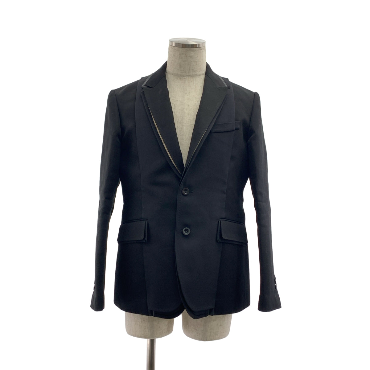 sacai / 사카이 | 2025AW | Doeskin x Double-Faced Silk Cotton Jacket 더블 페이스 실크 코튼 재킷 | 1 | 남성