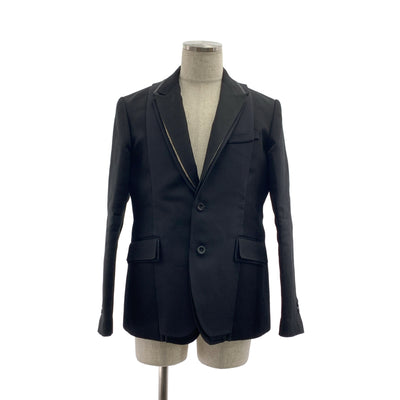 sacai | 2025秋冬系列 | 鹿皮絨雙面絲質棉夾克 | 1碼 | 男款