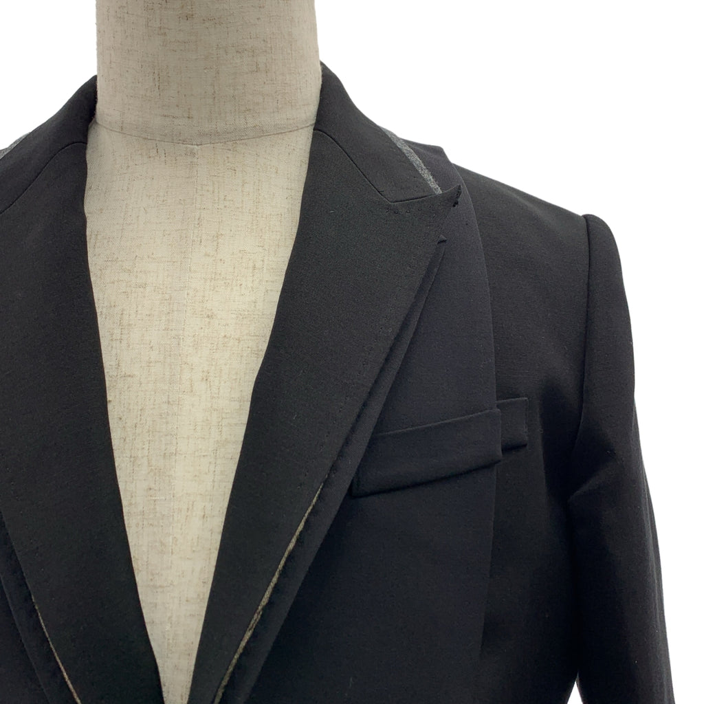 sacai / 사카이 | 2025AW | Doeskin x Double-Faced Silk Cotton Jacket 더블 페이스 실크 코튼 재킷 | 1 | 남성