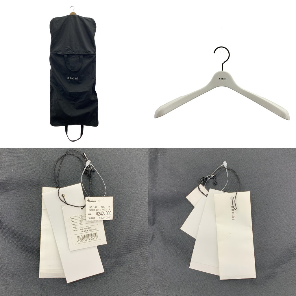 sacai / 사카이 | 2025AW | Doeskin x Double-Faced Silk Cotton Jacket 더블 페이스 실크 코튼 재킷 | 1 | 남성