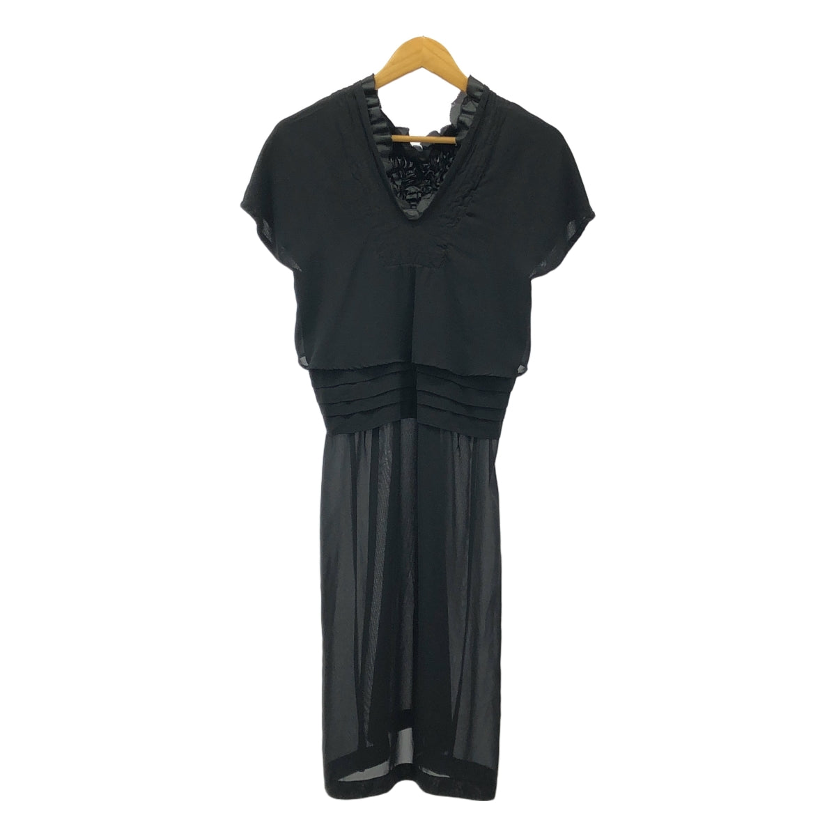 tricot COMME des GARCONS | 2005SS | 荷葉邊層疊長裙 | S | 黑色 | 女款