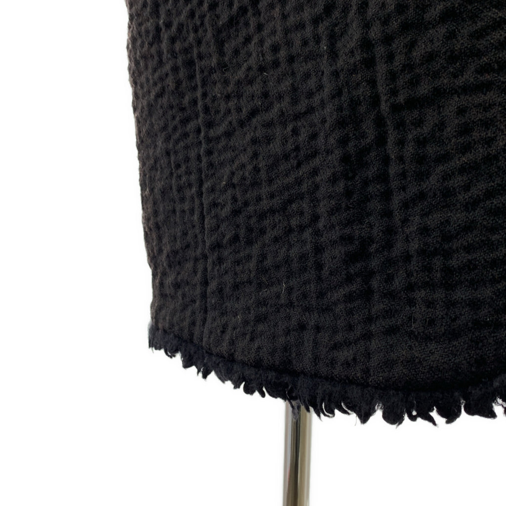 HaaT ISSEY MIYAKE / ハートイッセイミヤケ | ウール 刺し子 フリンジ ロング コート | 3 | レディース