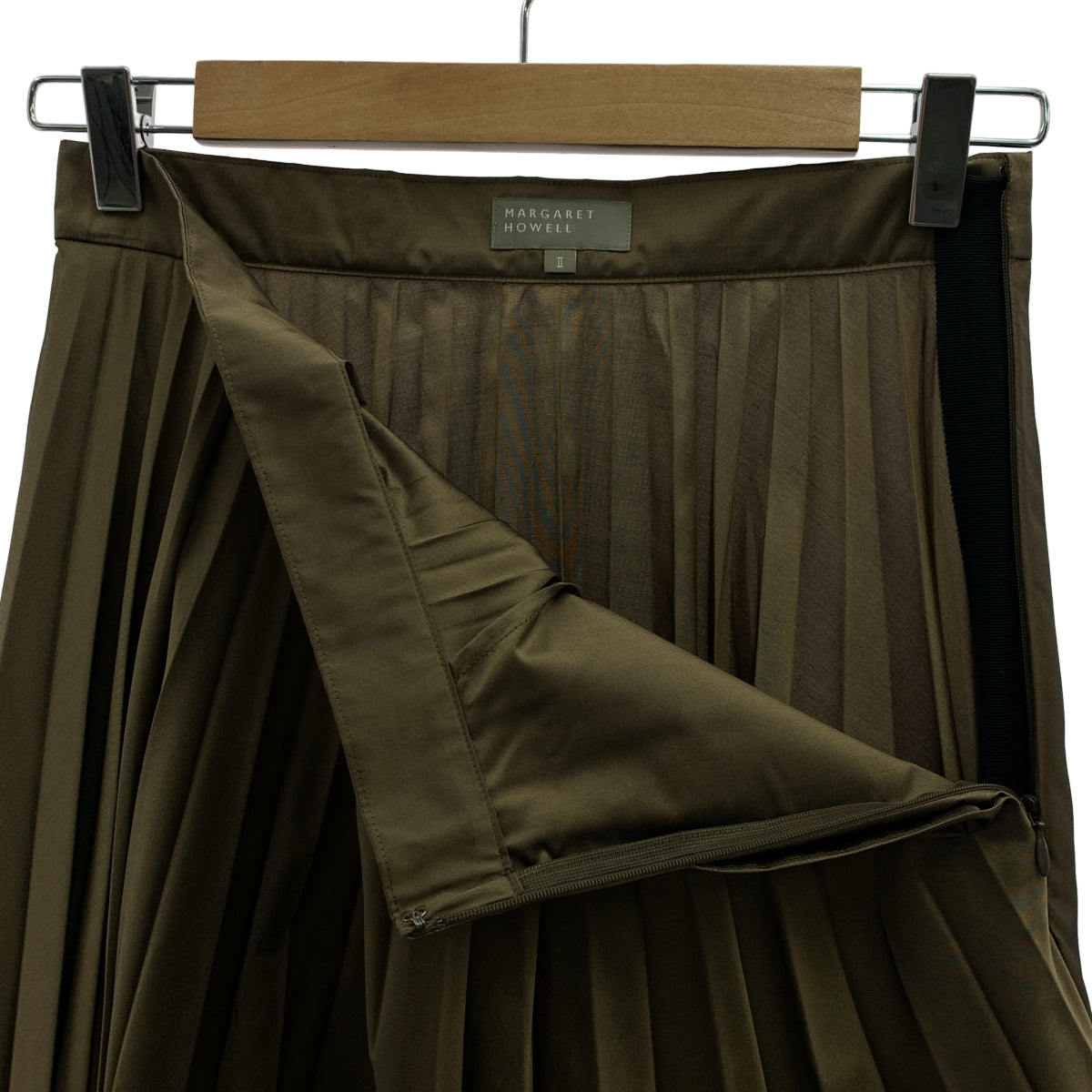MARGARET HOWELL / マーガレットハウエル | ポリエステル シルク アコーディオン プリーツスカート | 2 | レディース
