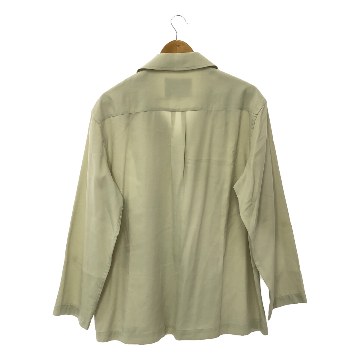 尼科爾森工作室 | PENN 萊賽爾貼袋開領襯衫 | L |水 / 淺灰色 |男士