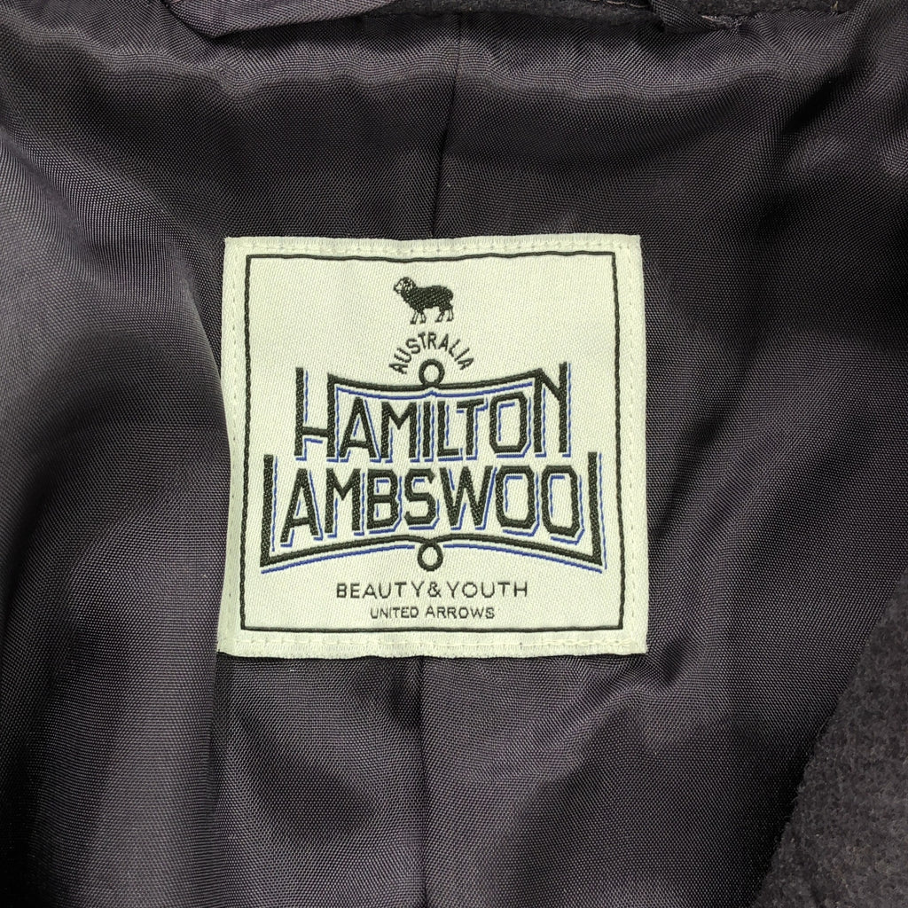 BEAUTY&YOUTH / ビューティーアンドユース | × HAMILTON LAMBSWOOL MIX メルトン ロング Pコート | S | パープル | レディース