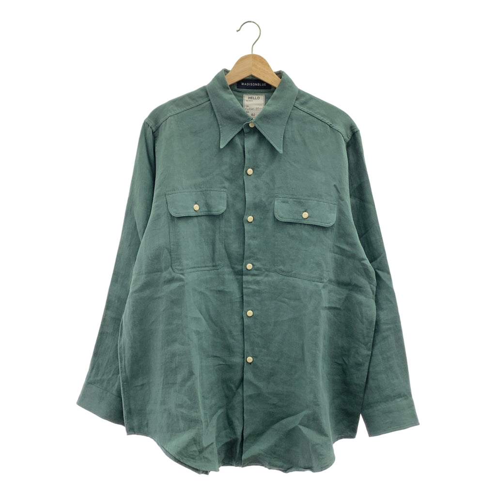 MADISON BLUE / マディソンブルー | HAMPTON LINEN SHIRT / ハンプトンリネン オーバー シャツ ブラウス | 02（M) | レディース
