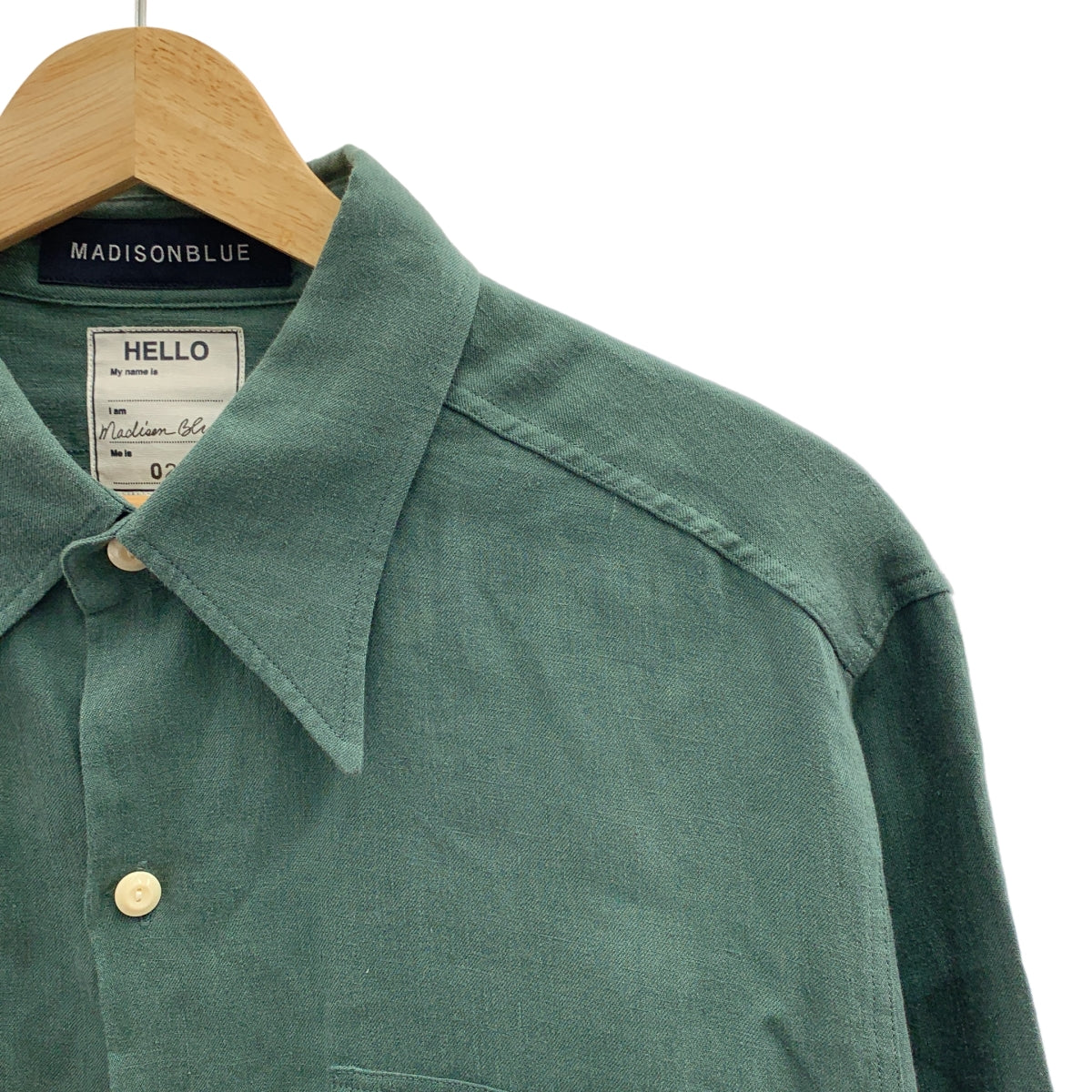 MADISON BLUE / 매디슨 블루 | HAMPTON LINEN SHIRT / 햄프턴 린넨 오버 셔츠 블라우스 | 02(M) |