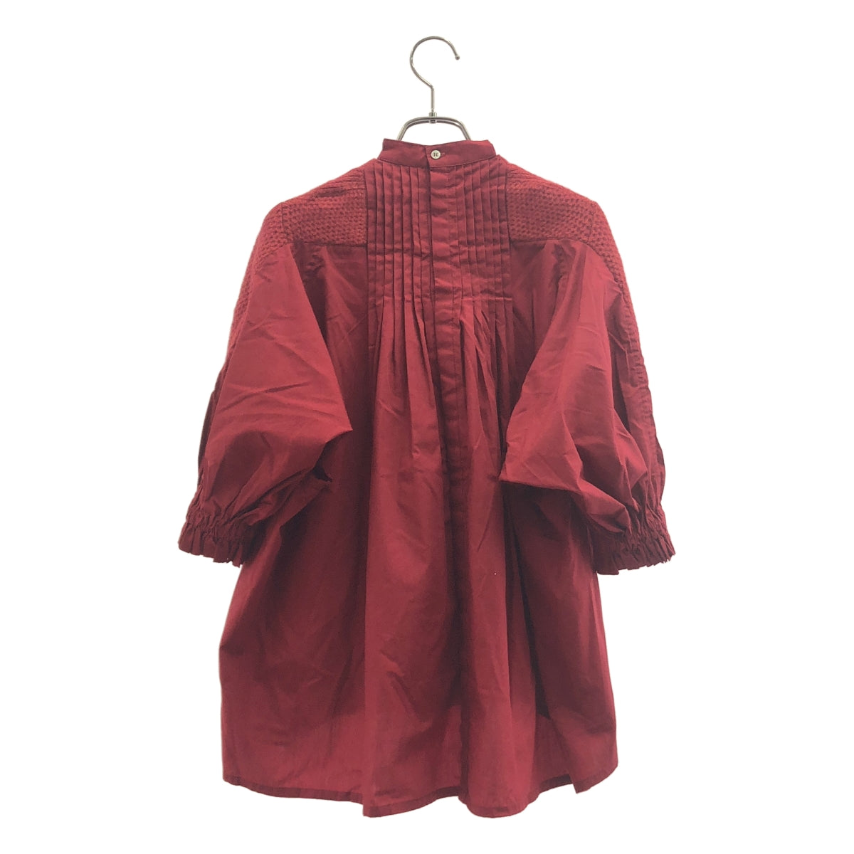 sacai / 사카이 | 다른 소재 전환 백 플리츠 도킹 니트 | 2 |