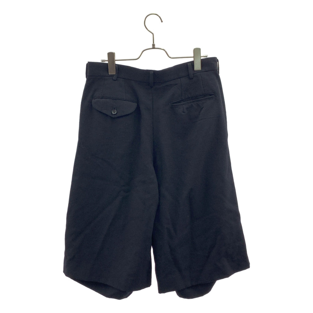 BLACK COMME des GARCONS / ブラックコムデギャルソン | 2023AW | カットアウト アジャスター ワイド ショートパンツ ショーツ | S | メンズ