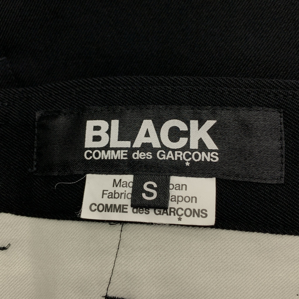 BLACK COMME des GARCONS / ブラックコムデギャルソン | 2023AW | カットアウト アジャスター ワイド ショートパンツ ショーツ | S | メンズ