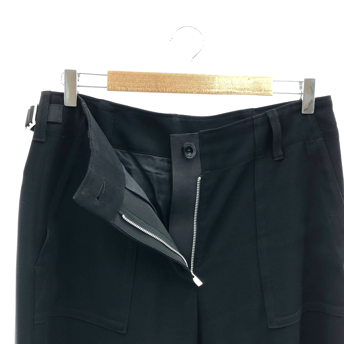 sacai / サカイ | ポリエステル ベイカーパンツ | 3 | ブラック | レディース