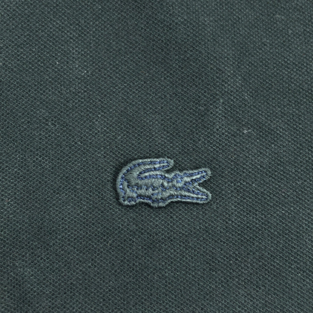 LACOSTE | 常規版型隱形前襟長袖 Polo 衫 | S 碼 | 黑色 | 男款