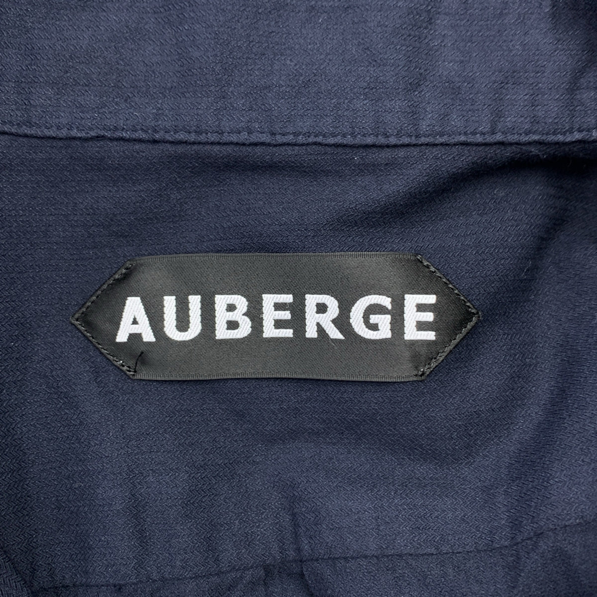 AUBERGE / 오베르주 | ROPE DEMI 자수 오픈 컬러 셔츠 | 42 | 남성