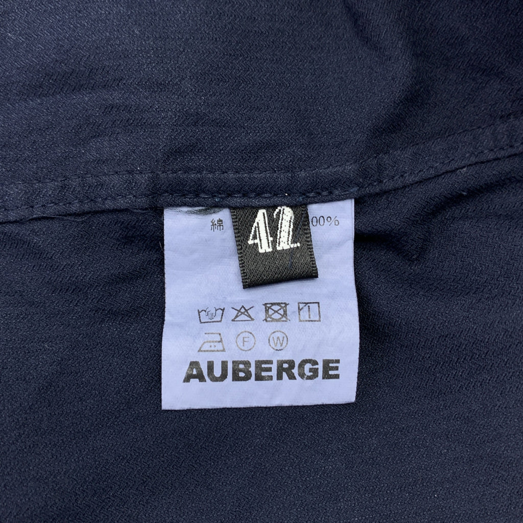 AUBERGE / 오베르주 | ROPE DEMI 자수 오픈 컬러 셔츠 | 42 | 남성