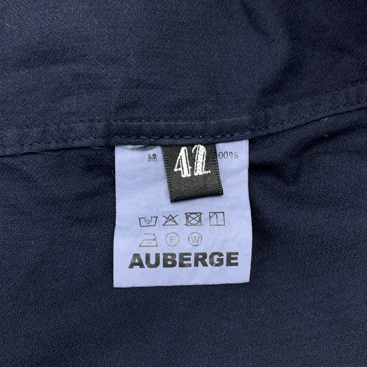 AUBERGE / 오베르주 | ROPE DEMI 자수 오픈 컬러 셔츠 | 42 | 남성