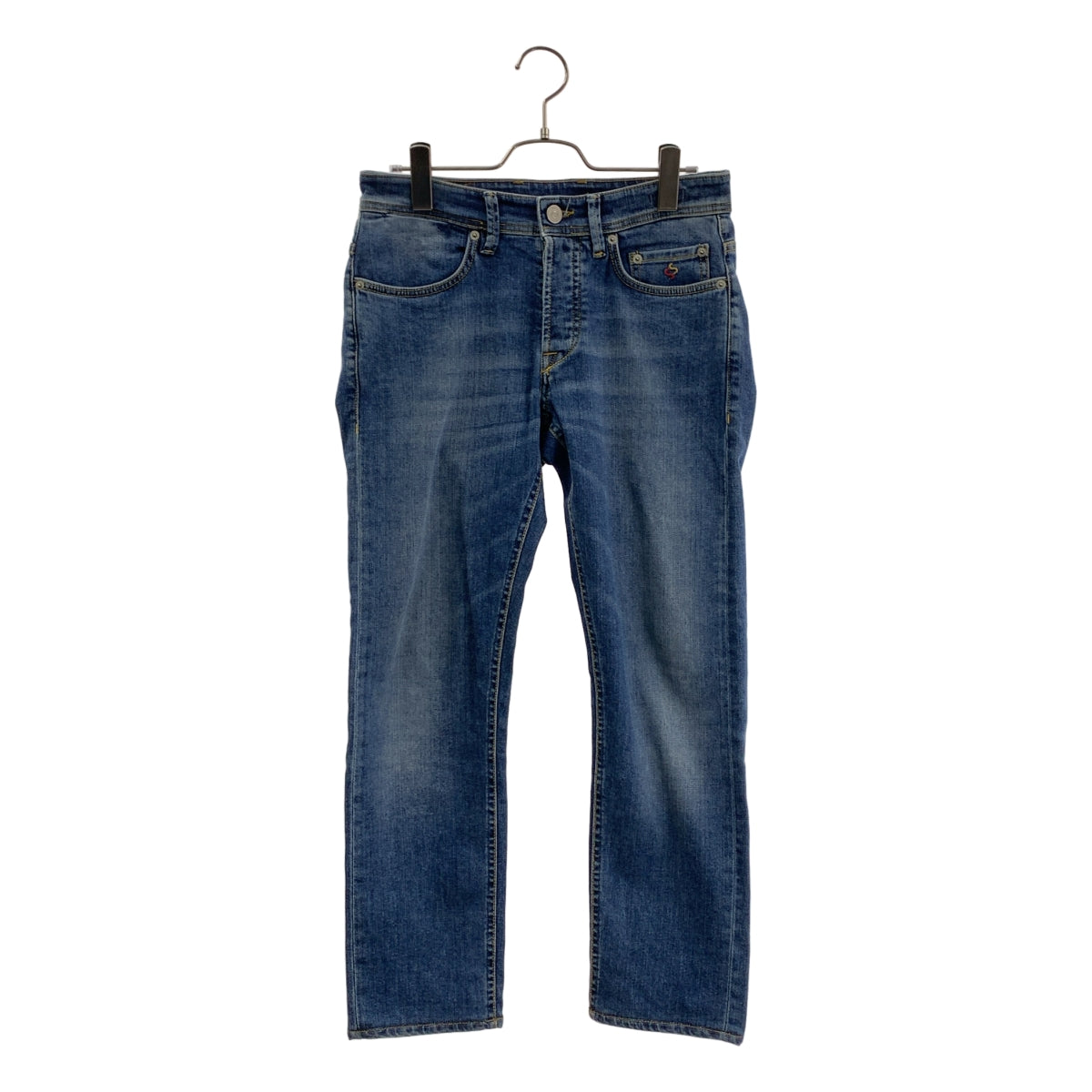 SIVIGLIA | 常規版型牛仔褲，飾有皮革品牌標識貼片 | 尺寸 28 | 男士