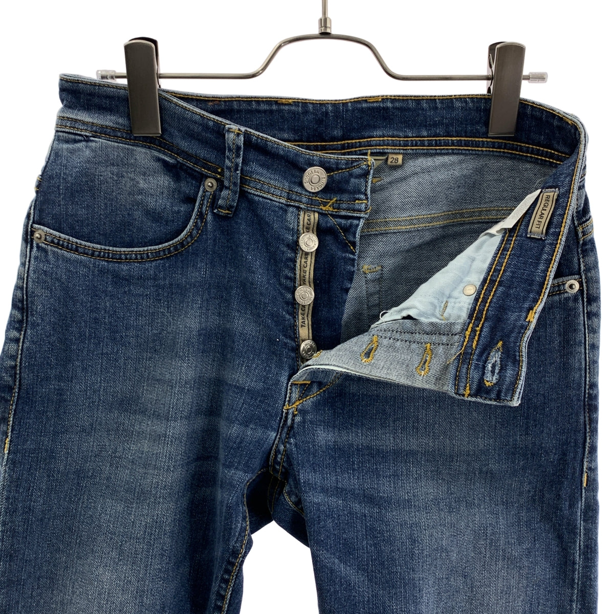 SIVIGLIA | 常規版型牛仔褲，飾有皮革品牌標識貼片 | 尺寸 28 | 男士