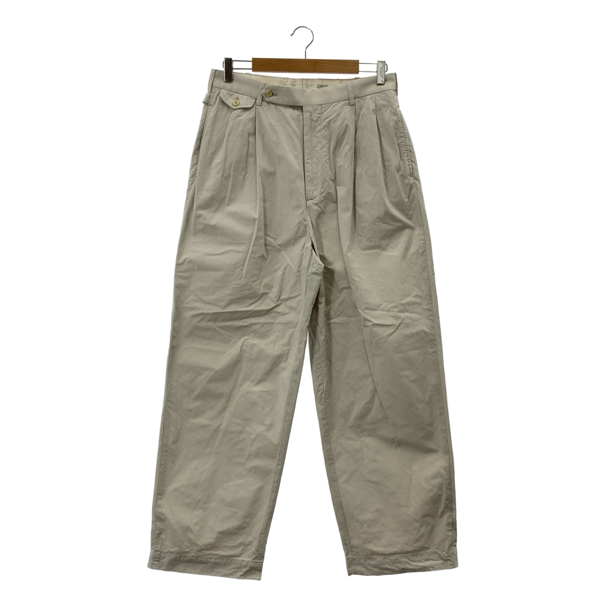 A.PRESSE / 아프레세 | 2023SS | High Density Weather Cloth Trousers / 2 택 와이드 슬랙스 팬츠 | 2 | 맨즈