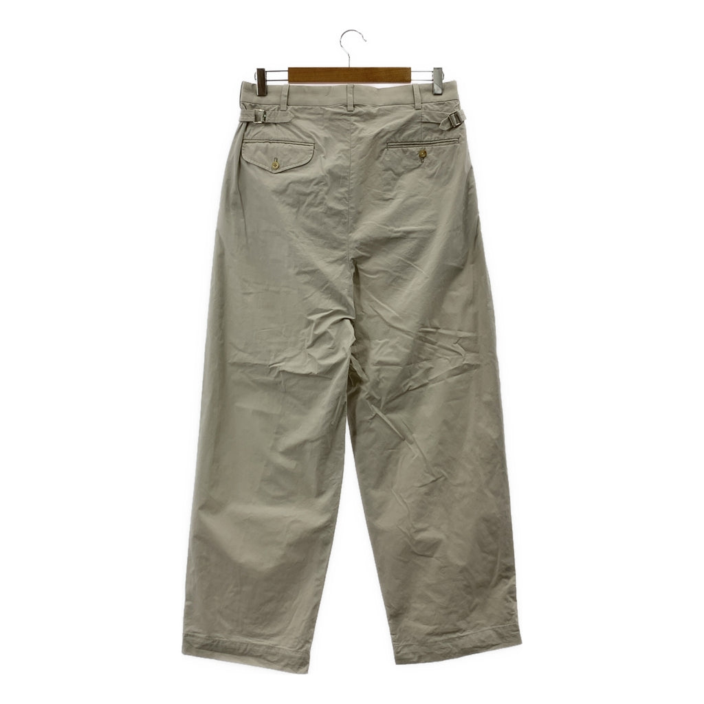 A.PRESSE / 아프레세 | 2023SS | High Density Weather Cloth Trousers / 2 택 와이드 슬랙스 팬츠 | 2 | 맨즈