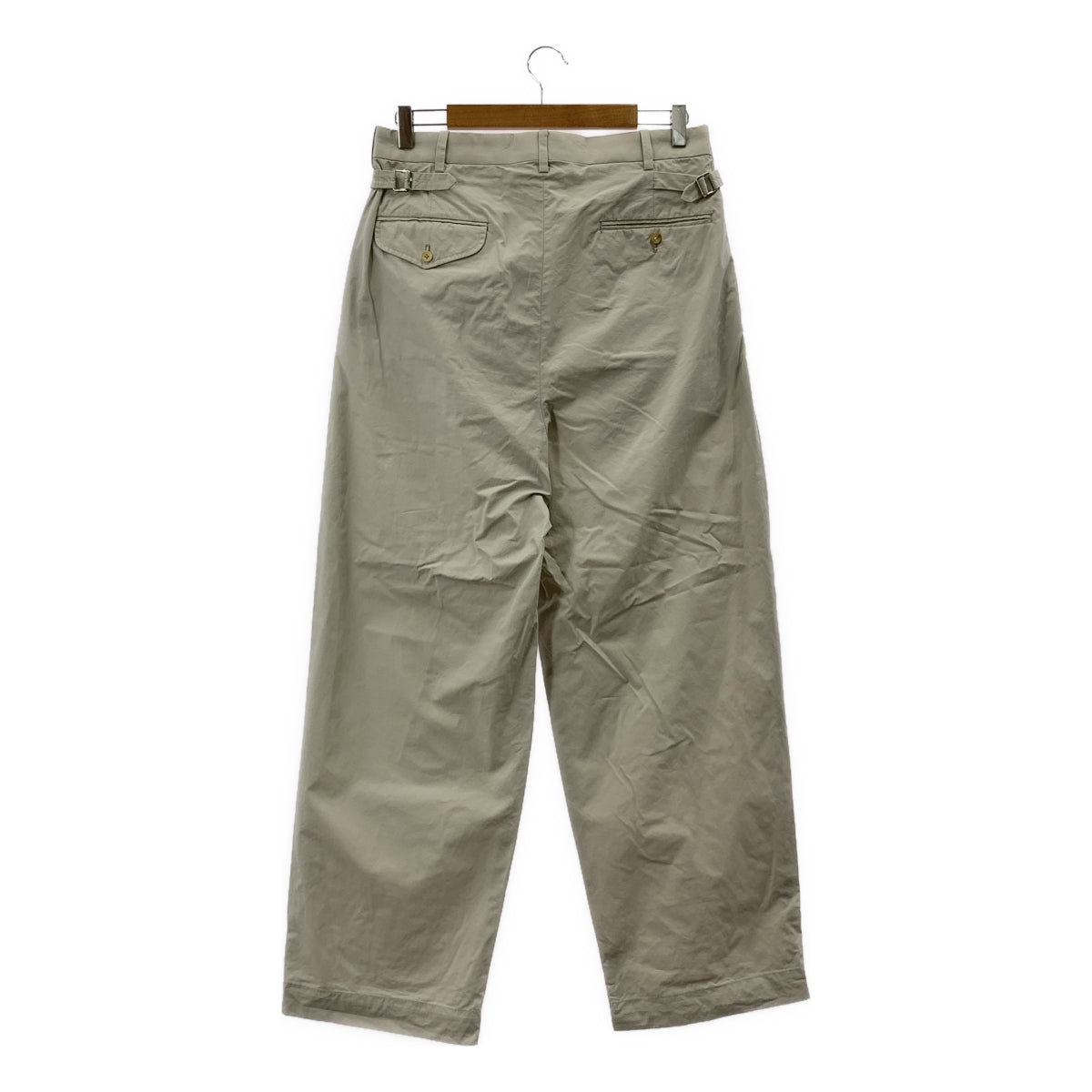 A.PRESSE / 아프레세 | 2023SS | High Density Weather Cloth Trousers / 2 택 와이드 슬랙스 팬츠 | 2 | 맨즈