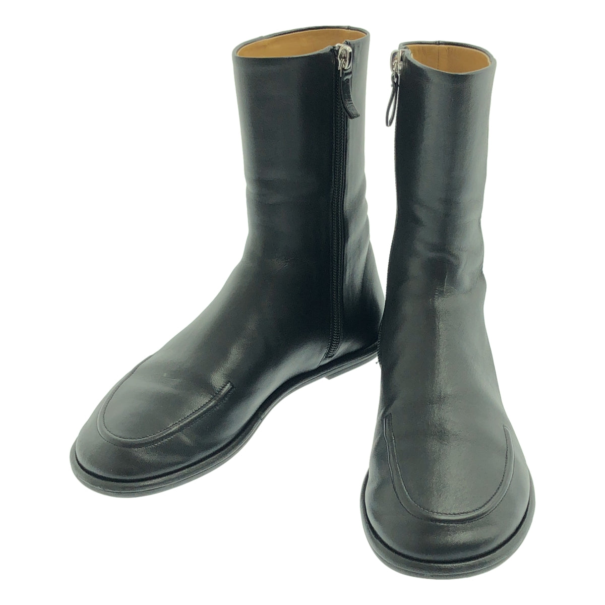 【成色極佳】THE ROW CANAL BOOTIE 納帕皮側拉鍊短靴 | 36碼 | 黑色 | 女款