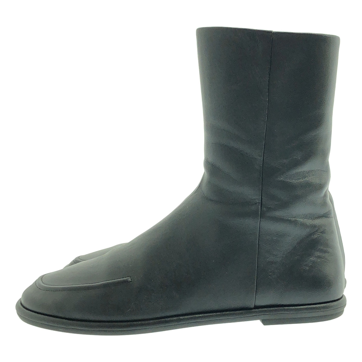 【成色極佳】THE ROW CANAL BOOTIE 納帕皮側拉鍊短靴 | 36碼 | 黑色 | 女款