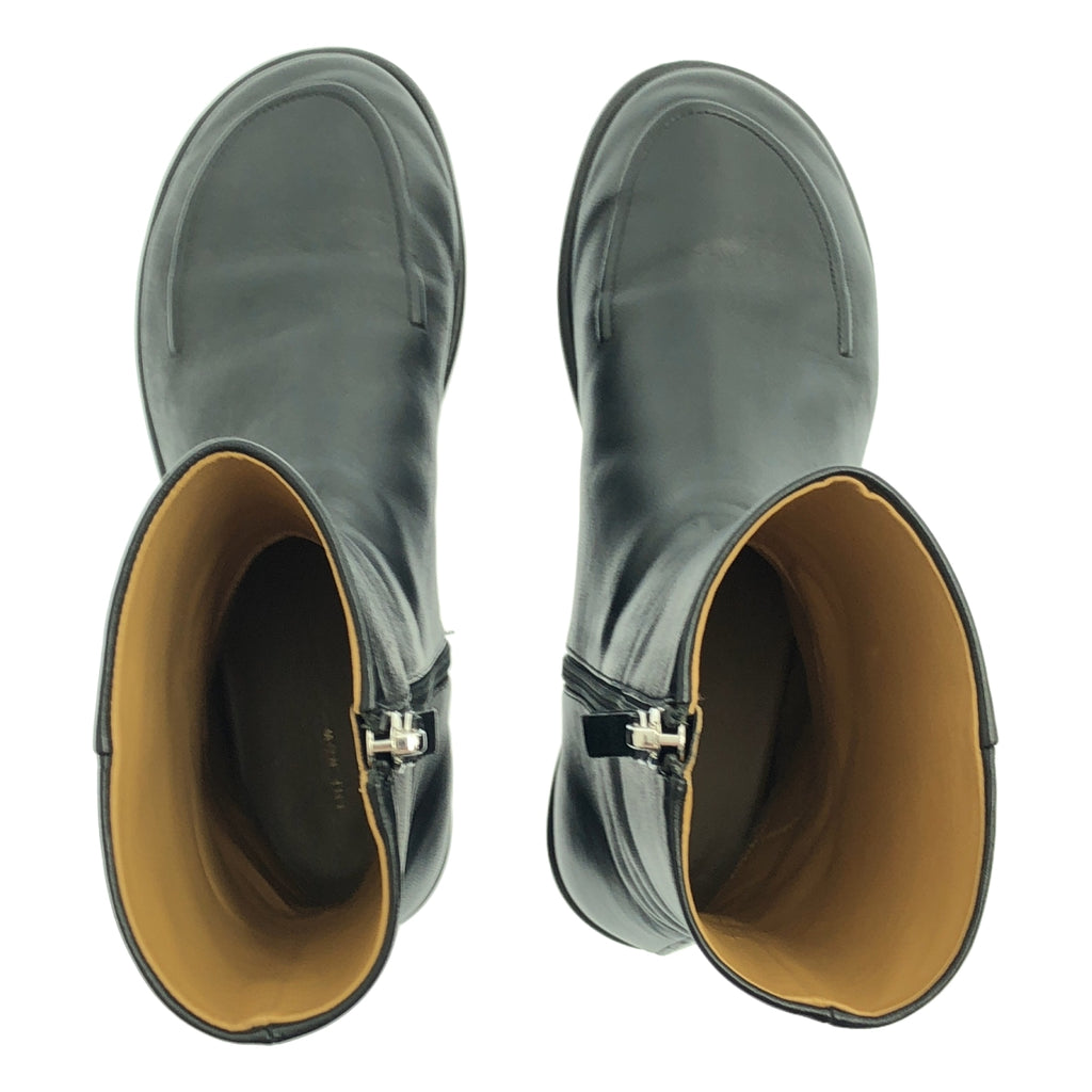 【成色極佳】THE ROW CANAL BOOTIE 納帕皮側拉鍊短靴 | 36碼 | 黑色 | 女款