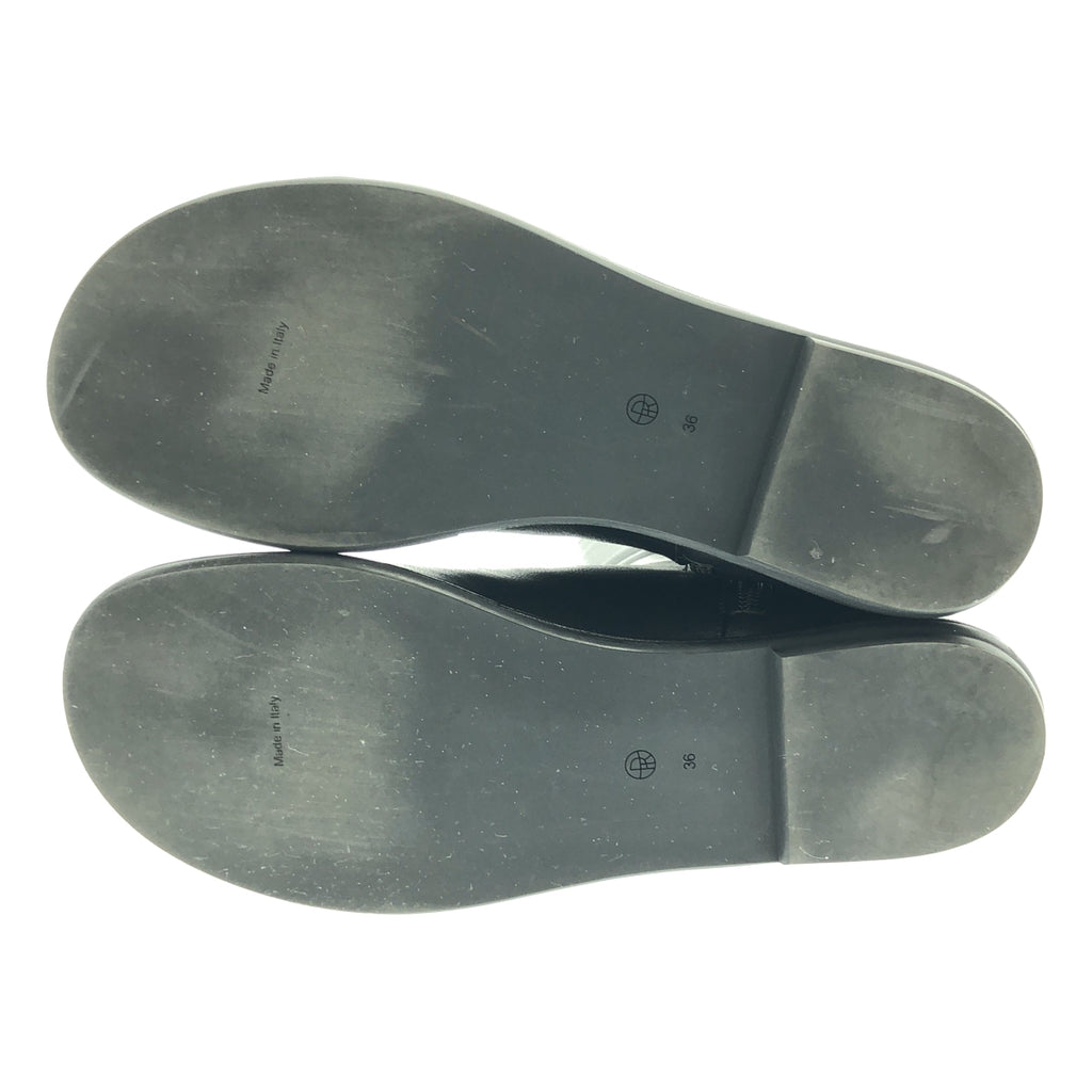 【成色極佳】THE ROW CANAL BOOTIE 納帕皮側拉鍊短靴 | 36碼 | 黑色 | 女款