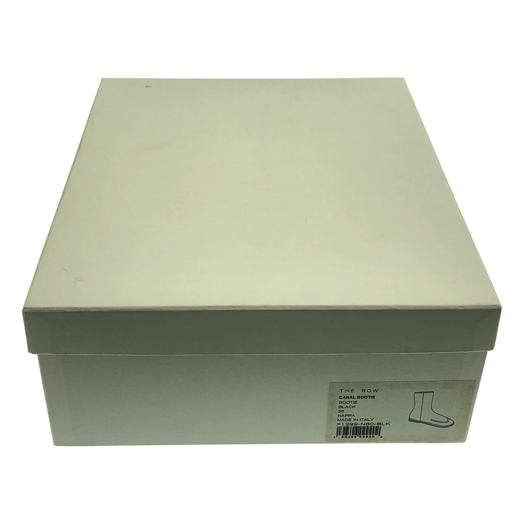 【成色極佳】THE ROW CANAL BOOTIE 納帕皮側拉鍊短靴 | 36碼 | 黑色 | 女款