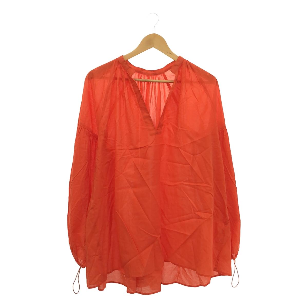 [Good Condition] GALLARDAGALANTE | Voluminous Lawn Tunic Blouse | F | Orange | Women's