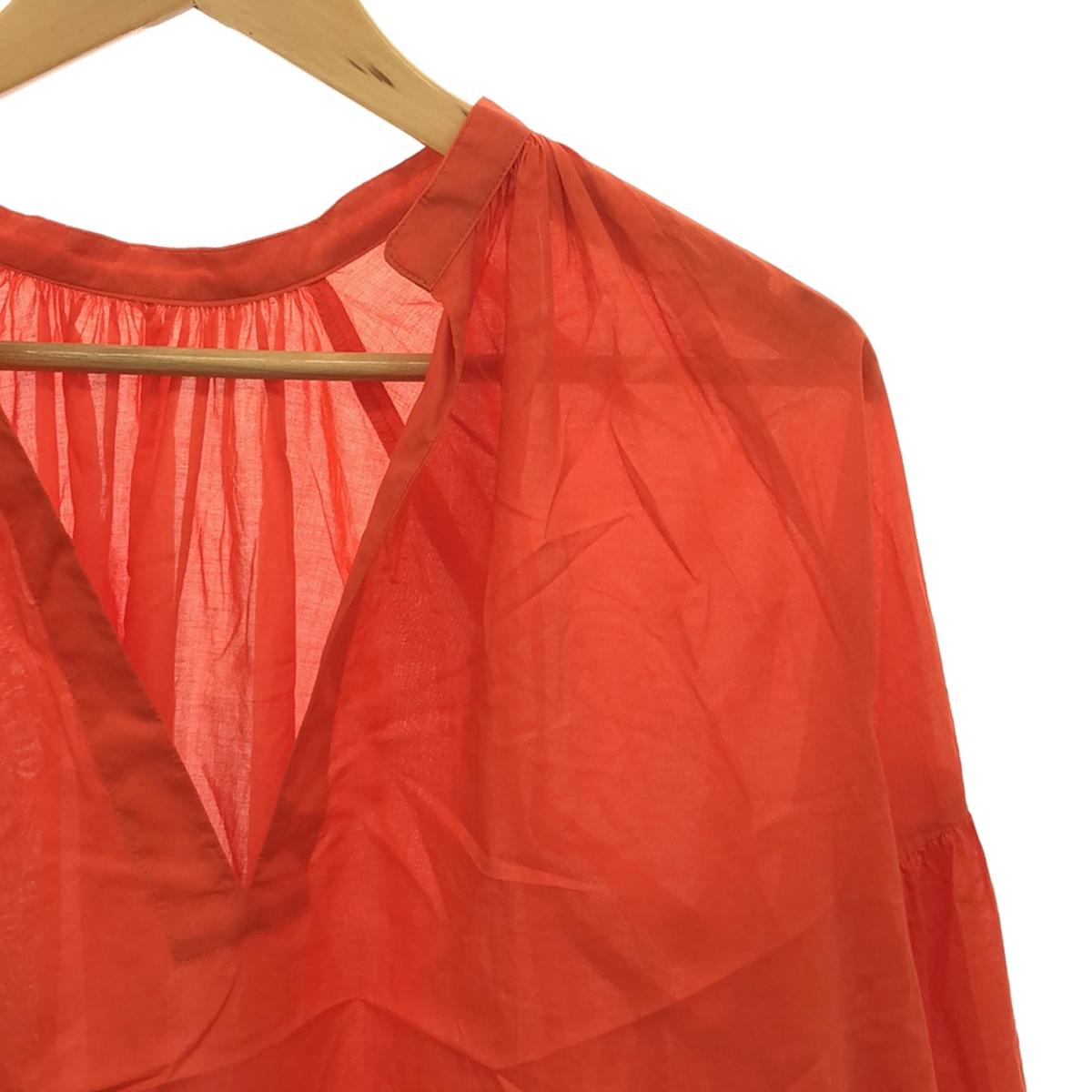 [Good Condition] GALLARDAGALANTE | Voluminous Lawn Tunic Blouse | F | Orange | Women's