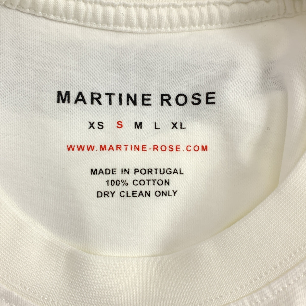 Martine Rose / 마틴 로즈 | 오버 실루엣 로고 프린트 T 셔츠 컷소우 | S | 남성